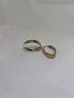 Pendientes Aro Doble Tono