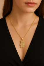 Collar Colgante Oso de Circonitas