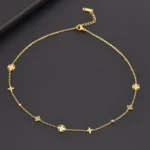 Collar Eslabones con Motivos Florales