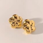 Collar + Pendientes Flor Geométrica