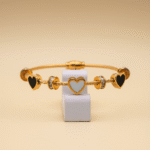 7 Brazalete con Corazones y Cristales