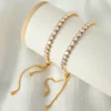 Brazalete Bolo Corazón y Circonitas