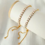 Brazalete Bolo Corazón y Circonitas