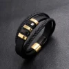 Pulsera Cuero Trenzado Hombre