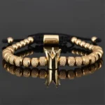 Pulsera Cuentas de Acero Hombre