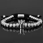Pulsera Cuentas de Acero Hombre