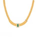 Collar Células y Esmeralda