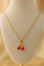 Collar de Cerezas Rojas
