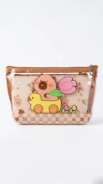 Cosmetiquera Doble Kawaii Transparente