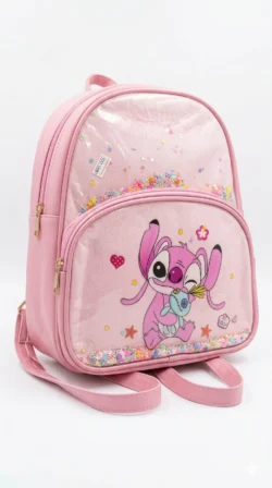 Mochila Infantil Stitch Rosa