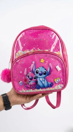 Mochila Stitch Peluche Relieve Niñas