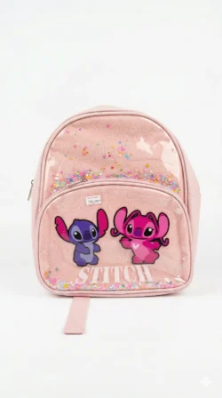 Mochila Stitch y Angel Rosa Pastel