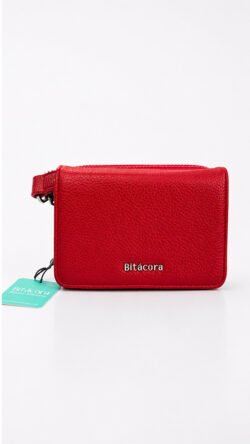 BOLSO 2 Billetera Bitácora – Rojo Vibrante