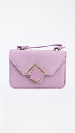 Bolso Bandolera Geometry - Lila