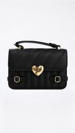 Bolso Satchel Rebel Heart - Negro
